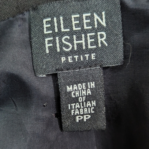 Eileen Fisher Petite Wool Open Front Blazer Sz PP/XSP - Picture 9 of 11